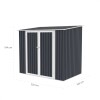 Galpón prefabricado Reforzado 2 Puertas JOY B Gris