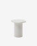 Mesa auxiliar Macarella de cemento blanco 48 x 47 cm