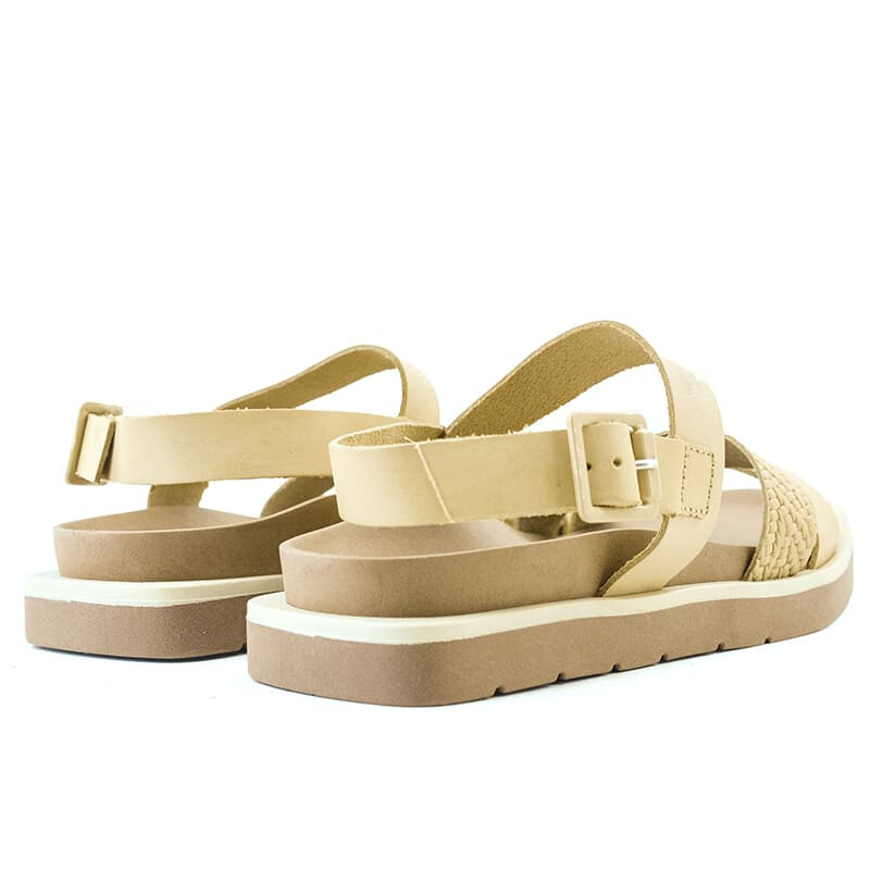 Sandalias Country Doble Tira de Mujer - 26402 Marron Claro