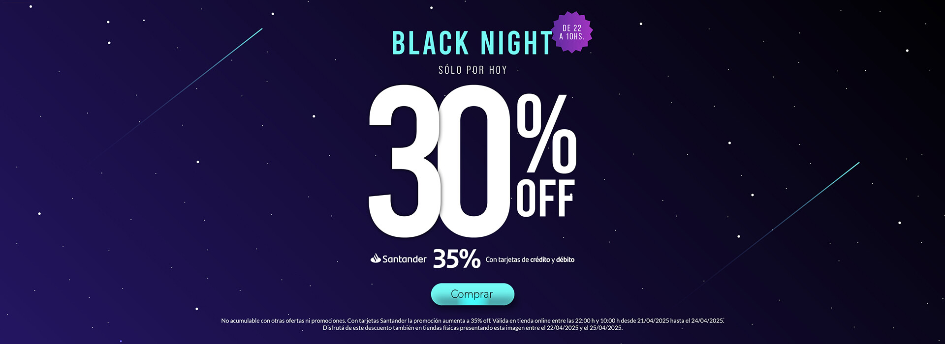 Black night con 30% OFF