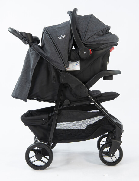 Coche de bebé + silla para auto Bebesit Travel System Sienna Gris