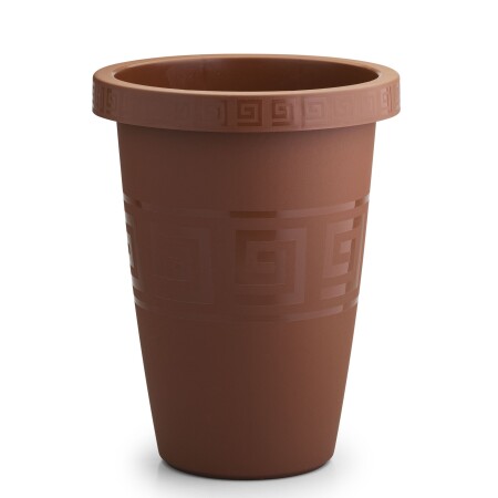 MACETA GRIEGA "PLASMONT" REDONDA 32 LT TERRACOTA