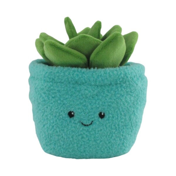 Peluche maceta celeste