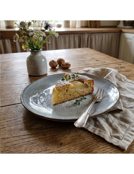 PLATO DE POSTRE CERAMICA D22CM GLAZE CELESTE PLATO DE POSTRE CERAMICA D22CM GLAZE CELESTE