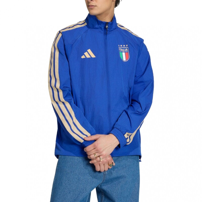 Campera adidas Italia Anthem Royal Blue
