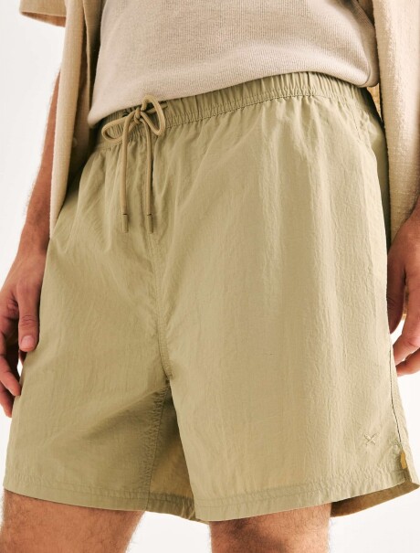 SHORT DE BAÑO CON TEXTURA BEIGE