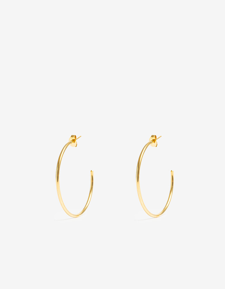 Aros Argollas Metal Argollas De Acero - Dorado