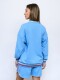 BUZO VENTURE Nacional Mujer Celeste, Azul Marino, Blanco