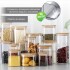 Set x 5 Tarros Contenedores Hermeticos Con tapa de Madera Frascos Apilables Imback Set x 5 Tarros Contenedores Hermeticos Con tapa de Madera Frascos Apilables Imback