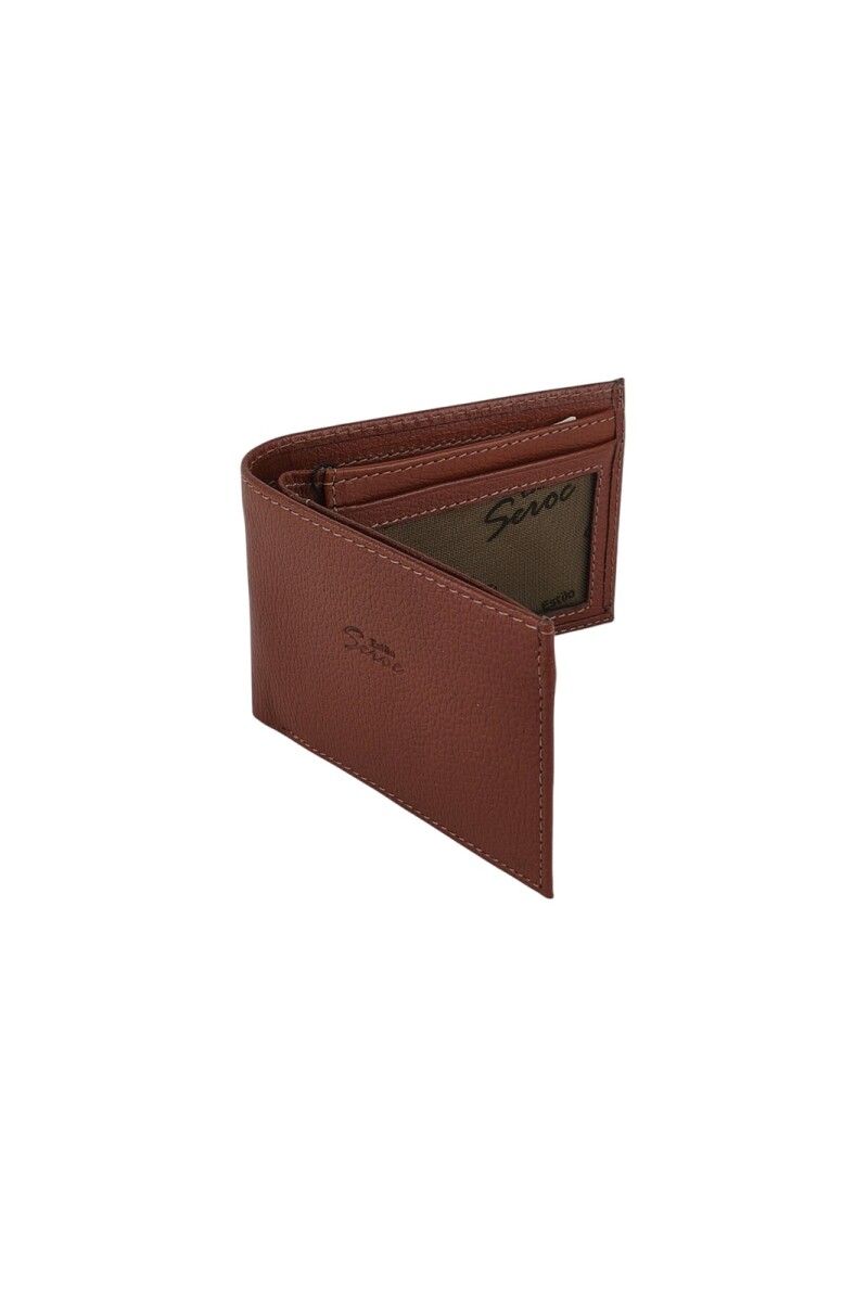 Billetera Clásica grande 100% Cuero Marrón