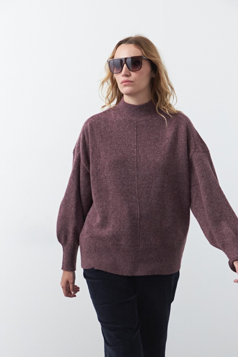 POLERA ISLAND Bordó Merlot