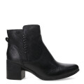 Botas de Mujer Bottero caña baja de cuero Negro