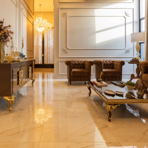 Porcelanato Marmolado Natural 123X123Cm Piso Pared GAMAS DE BLANCO