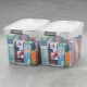 Set x2 Caja organizadora 36 lts TRANSPARENTE
