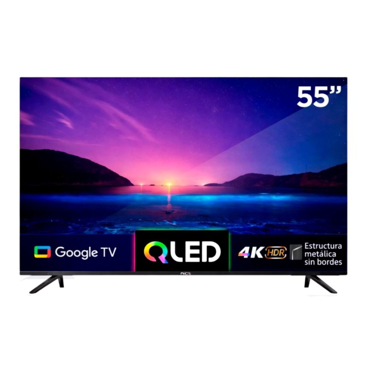 TV Led Nic´s QLED 55" Google TV 2G+16G con Bluetooth 