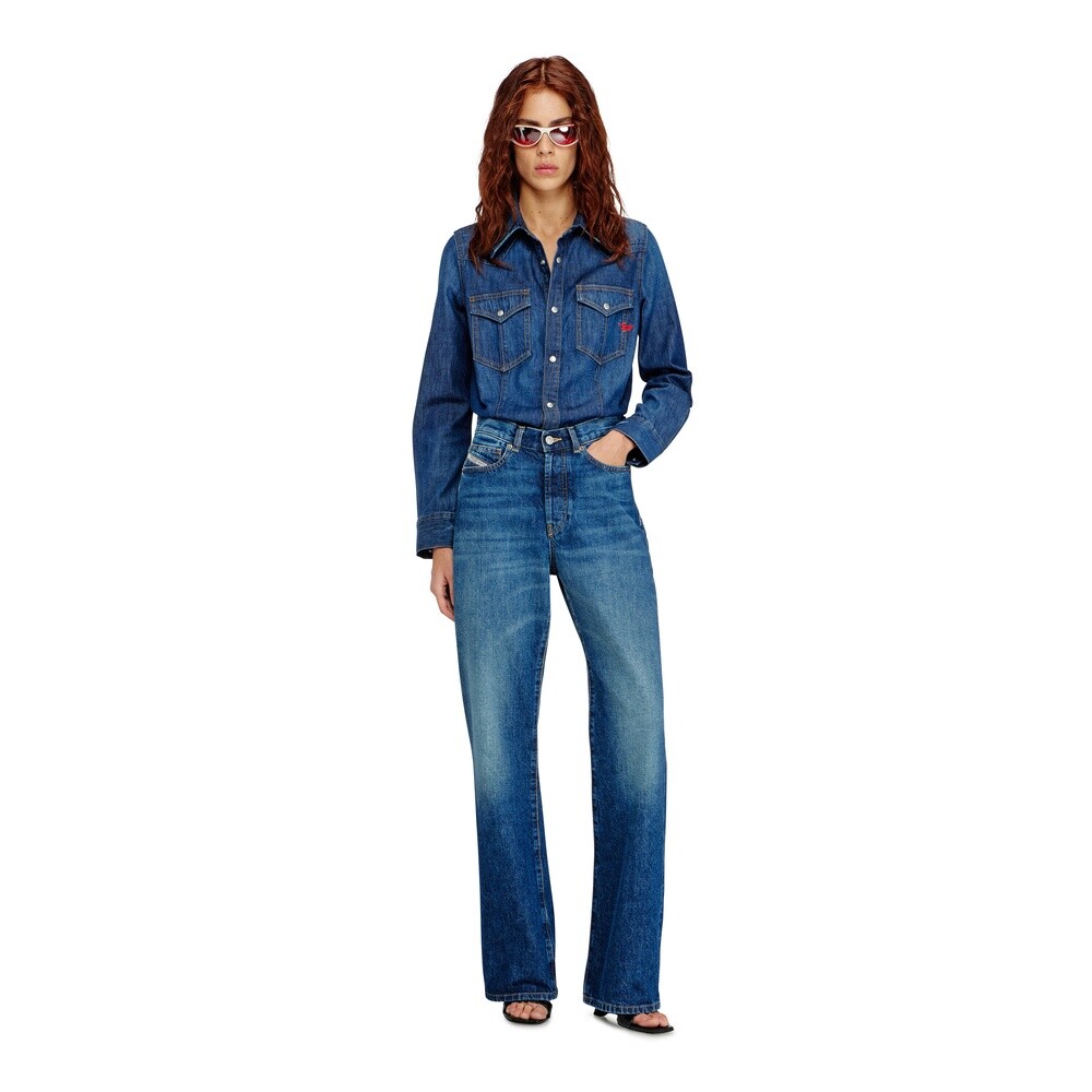 Camisa Para Mujer De-Waves Shirt Azul