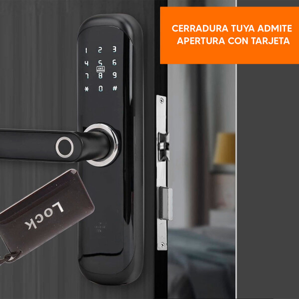 Cerradura Inteligente Wifi Lector Huella Tuya Smart TUYA SMART CERRADURA PUERTA SM-HR01