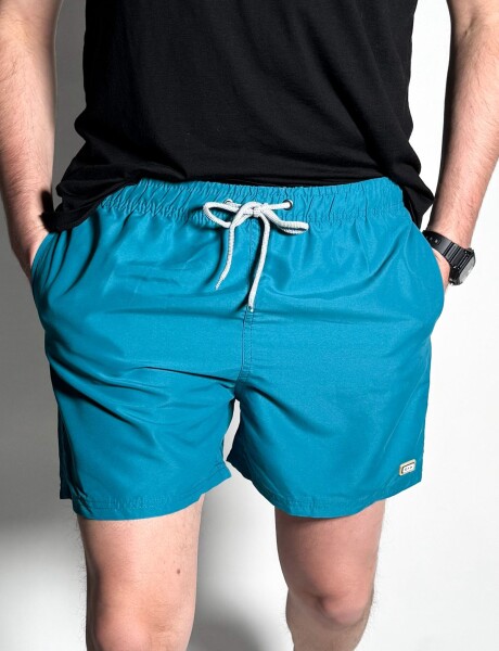 Short de baño liso Salvo Petroleo