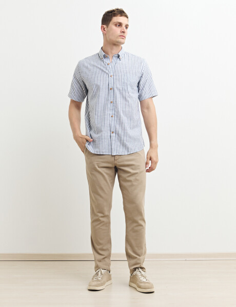 080575 PANTALON HARRINGTON LABEL Beige