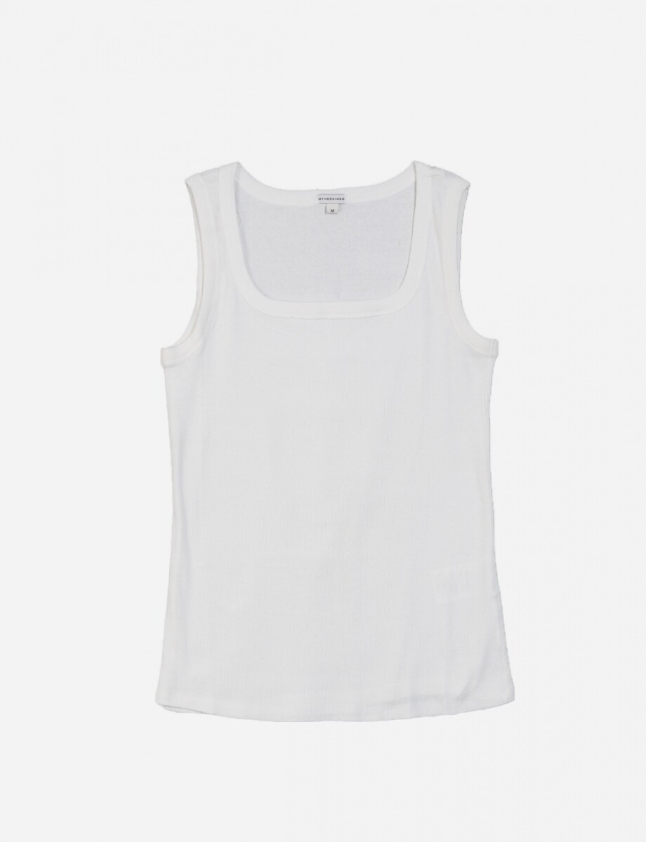 Musculosa de rib - Blanco 