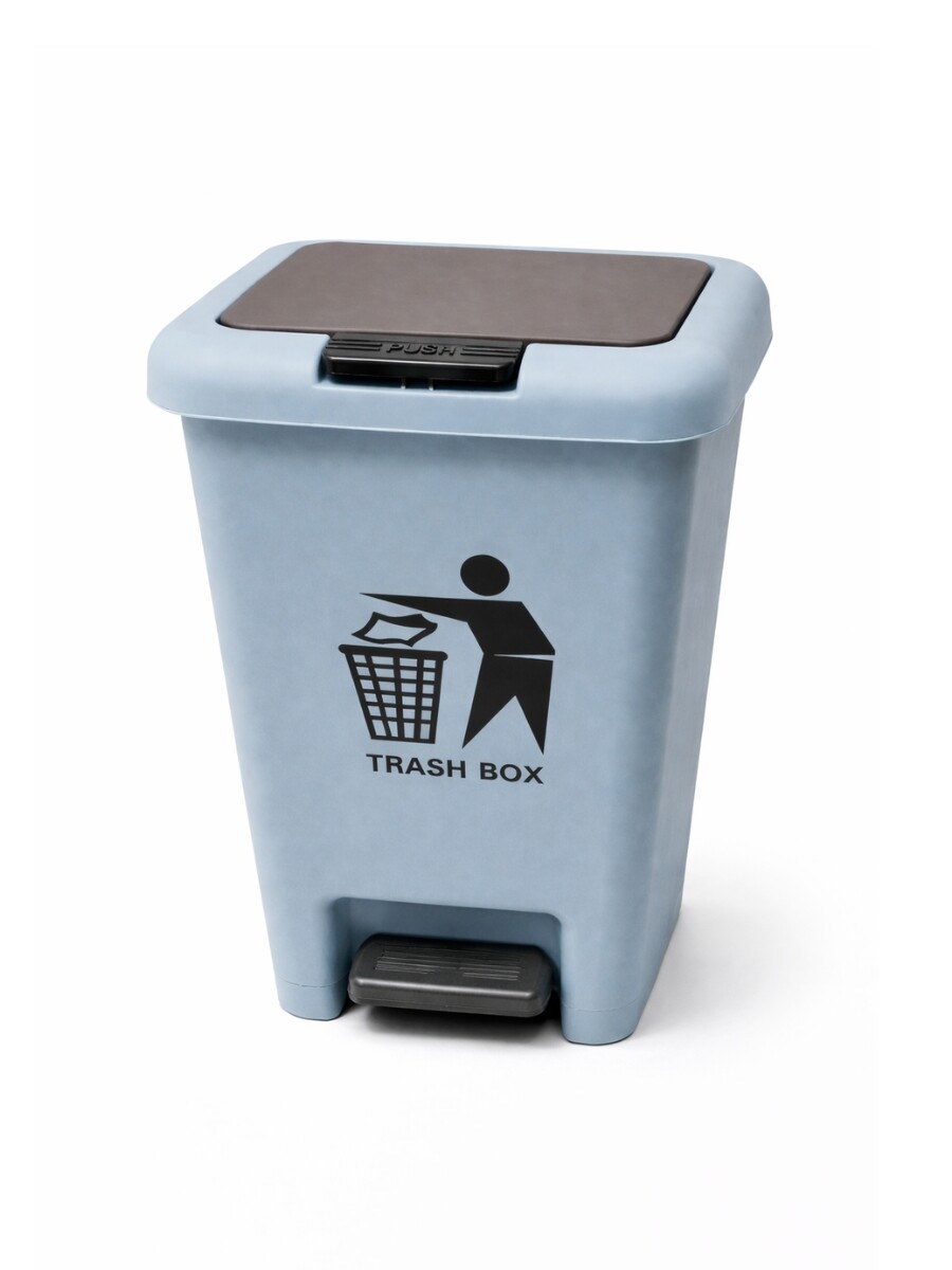 PAPELERAS CON PEDAL Y PUSH - gris 