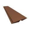 Perfil H flexible PVC Marron