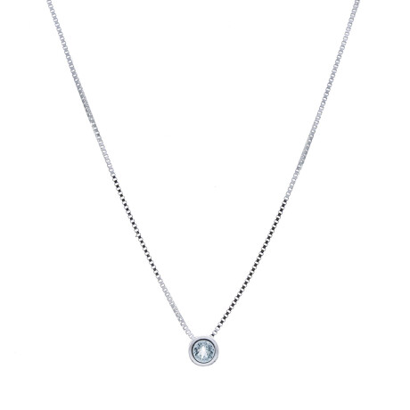 Conjunto de plata 925 cadena y punto de luz TOPACIO CELESTE Conjunto de plata 925 cadena y punto de luz TOPACIO CELESTE