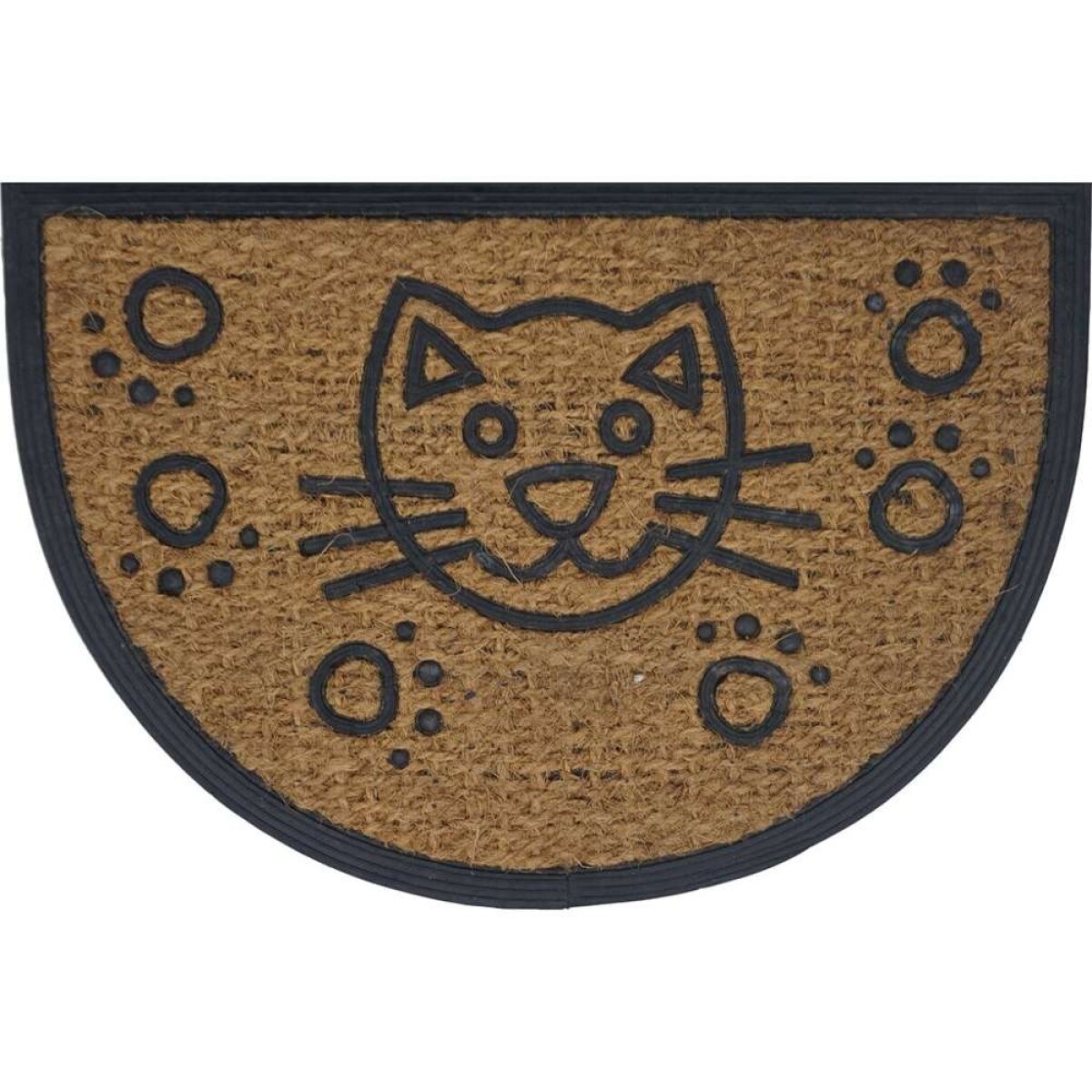 Felpudo Coco/Goma Semicirculo 40X60Cm H.1Cm - Gato 