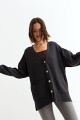 Cardigan oversized NEGRO