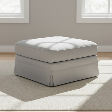 PUFF TELA-Y-MADERA GRIS CHARLIE