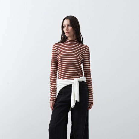 POLERA SAMUEL Marrón Corteza