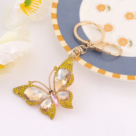 Llavero DE Mariposa Amarillo