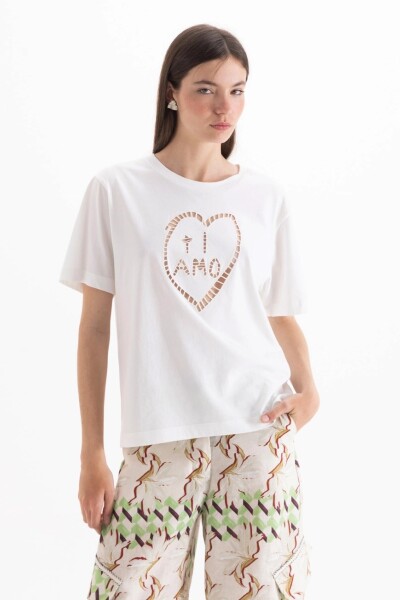REMERA TI AMO Blanco