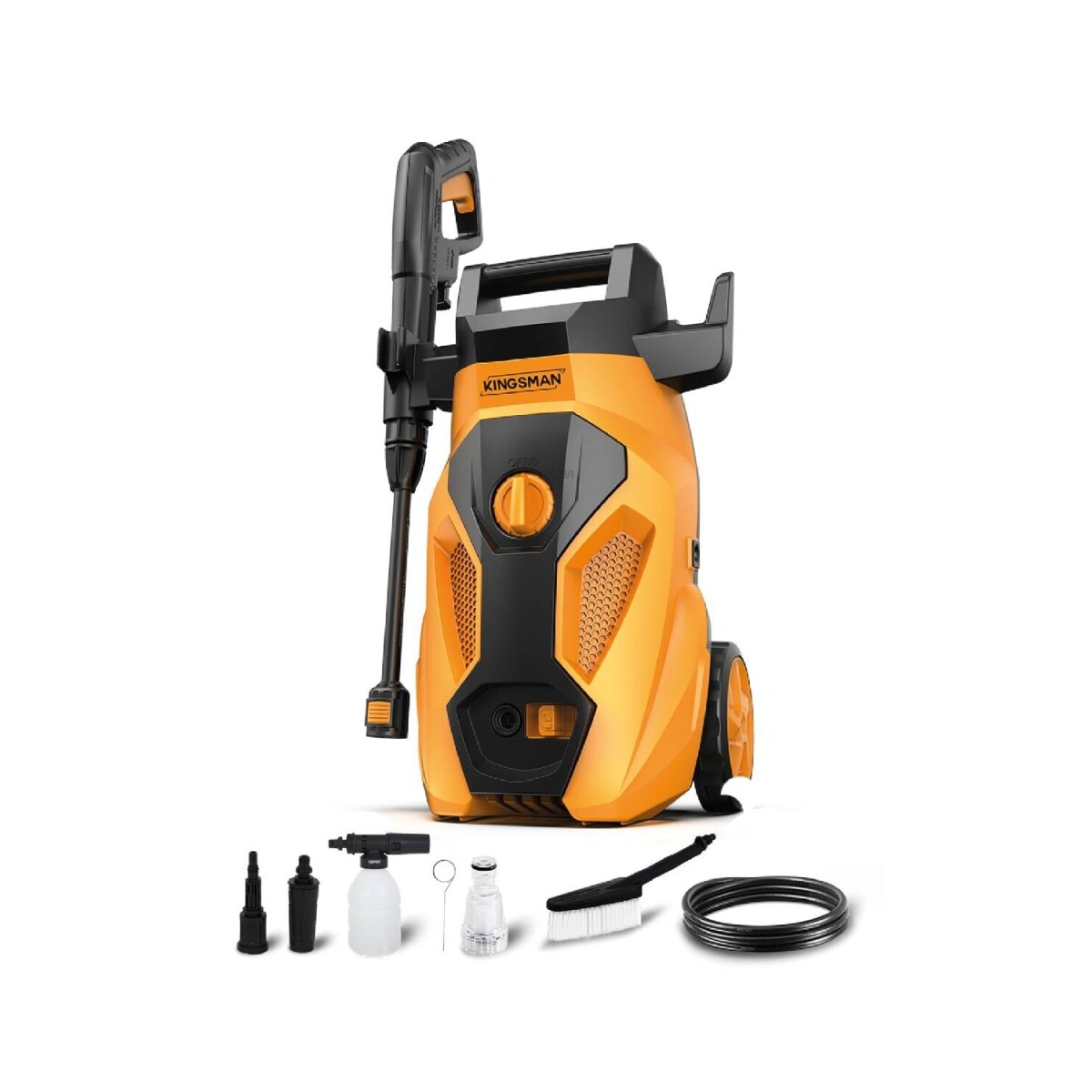 Hidrolavadora Kingsman alta presión 1600w + acces 138 bar 
