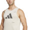Musculosa de Hombre Adidas M All Beige - Negro