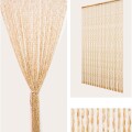 Cortina de Bambú Madera Rústica Beige