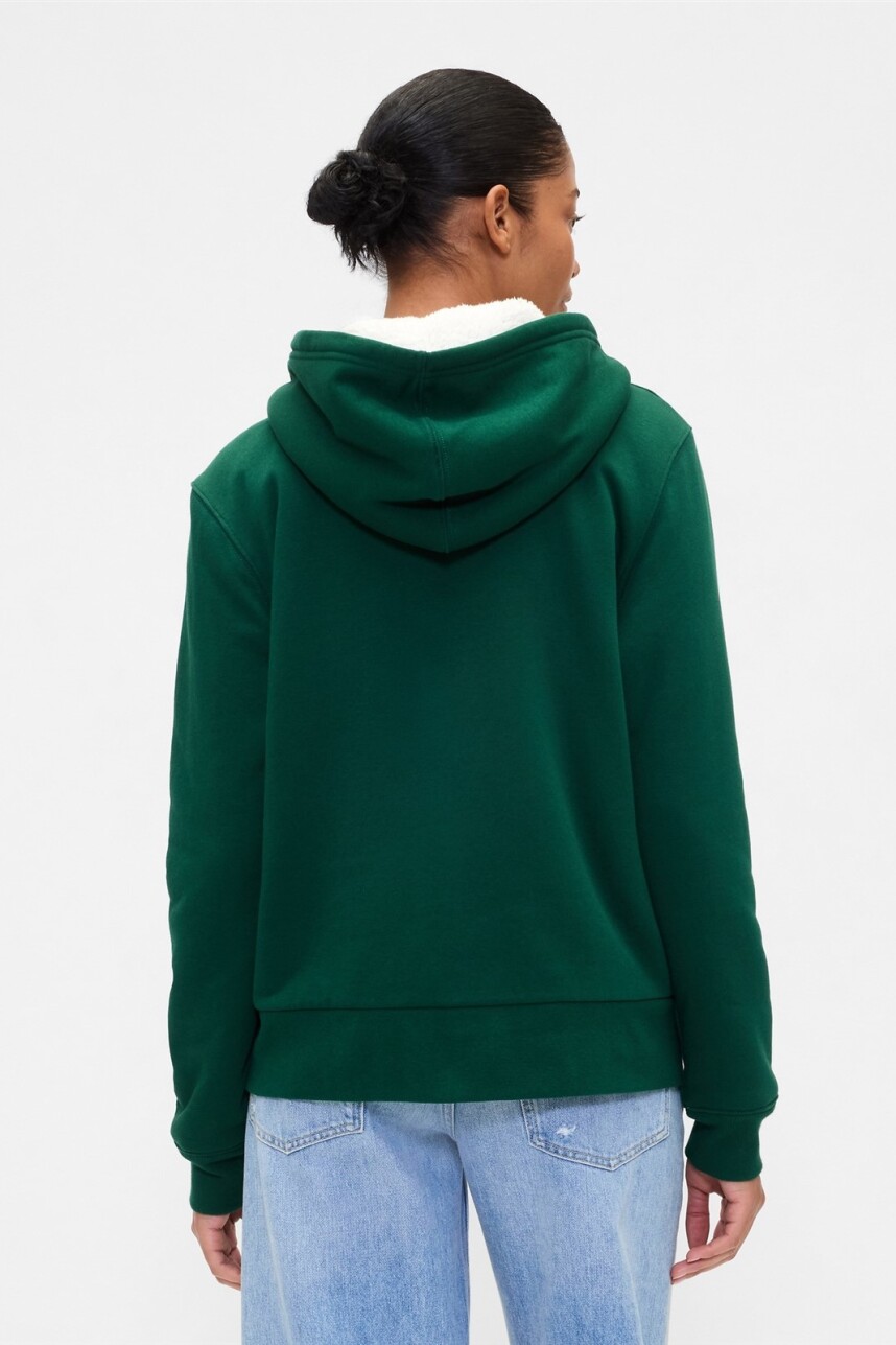 Canguro Con Corderito Logo Gap Mujer Evergreen Glamour