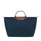 Longchamp -Bolso de viaje Longchamp plegable con cierre y asa corta, Le pliage Azul