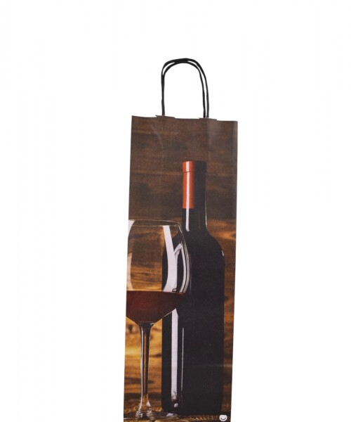 Bolsa fantasia luna 14x08x40 cm, para botella CAVA