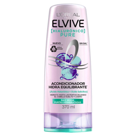 Acondicionador L'Oréal Paris Elvive Hialurónico Pure 370ml Acondicionador L'Oréal Paris Elvive Hialurónico Pure 370ml