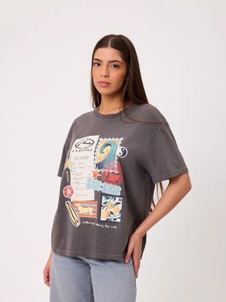 T-SHIRT RUSTY PRETORIA GRIS