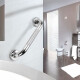 BRAZO DUCHA BARRA ACERO INOXIDABLE METAL SATINADA 61CM 000