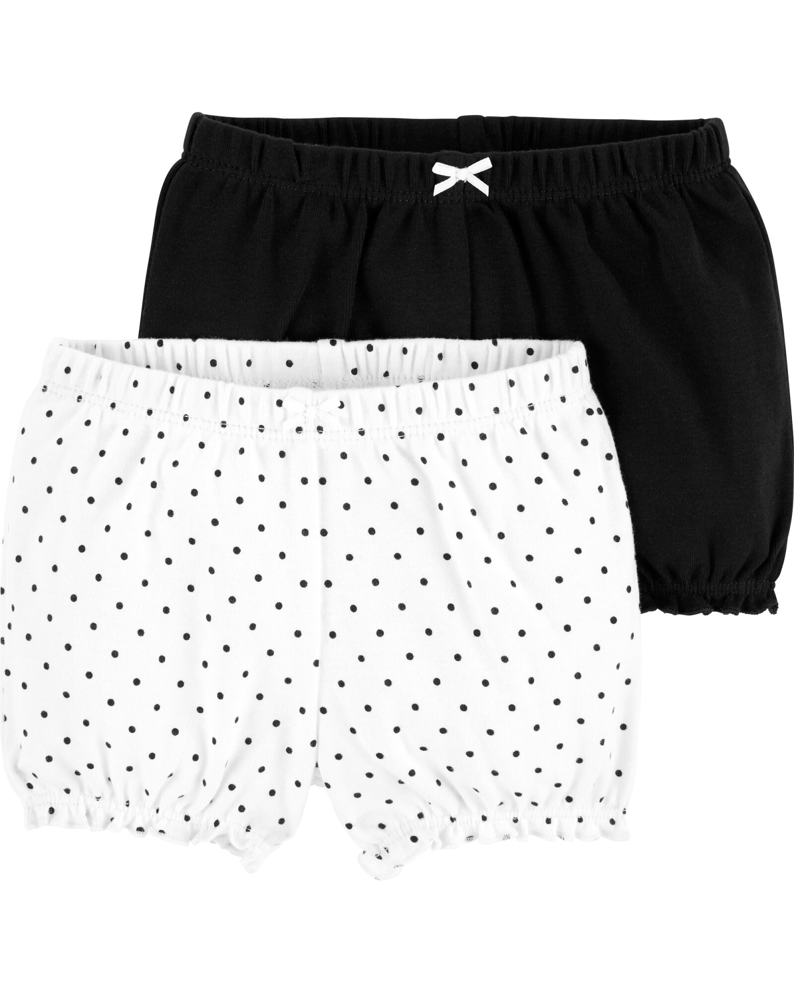 Pack dos shorts burbuja de algodón Sin color