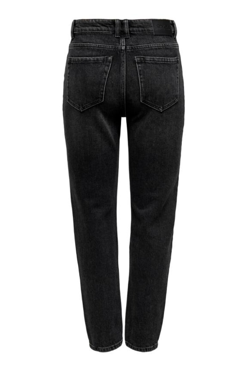 Jeans Emily Tobillero Straight Black Denim