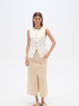 Chaleco Elvona Marfil / Off White
