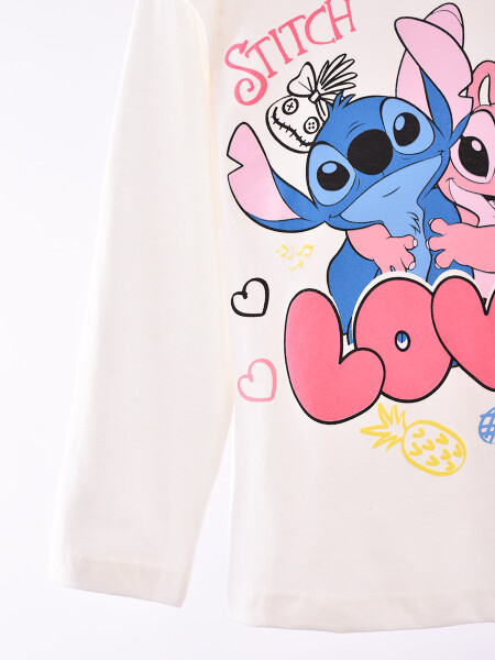 REMERA STITCH ANGEL OFF WHITE