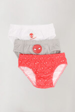 Pack x3 slips algodón marvel/disney Rojo