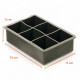 Cubetera 3d Cubos 5 Cm Whisky Silicona Grado Alimenticio Negro
