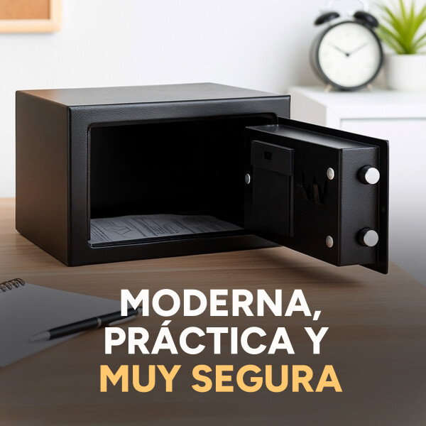 Caja Fuerte Cofre Electronica Digital Llaves Seguridad Color Variante Negro