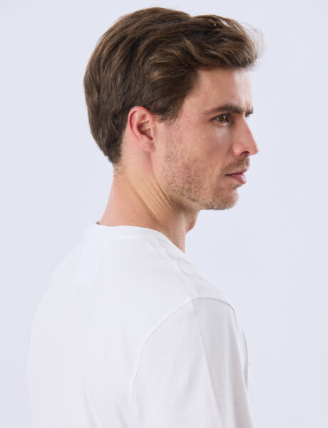 REMERA ESTAMPADA DE ALGODÓN Blanco